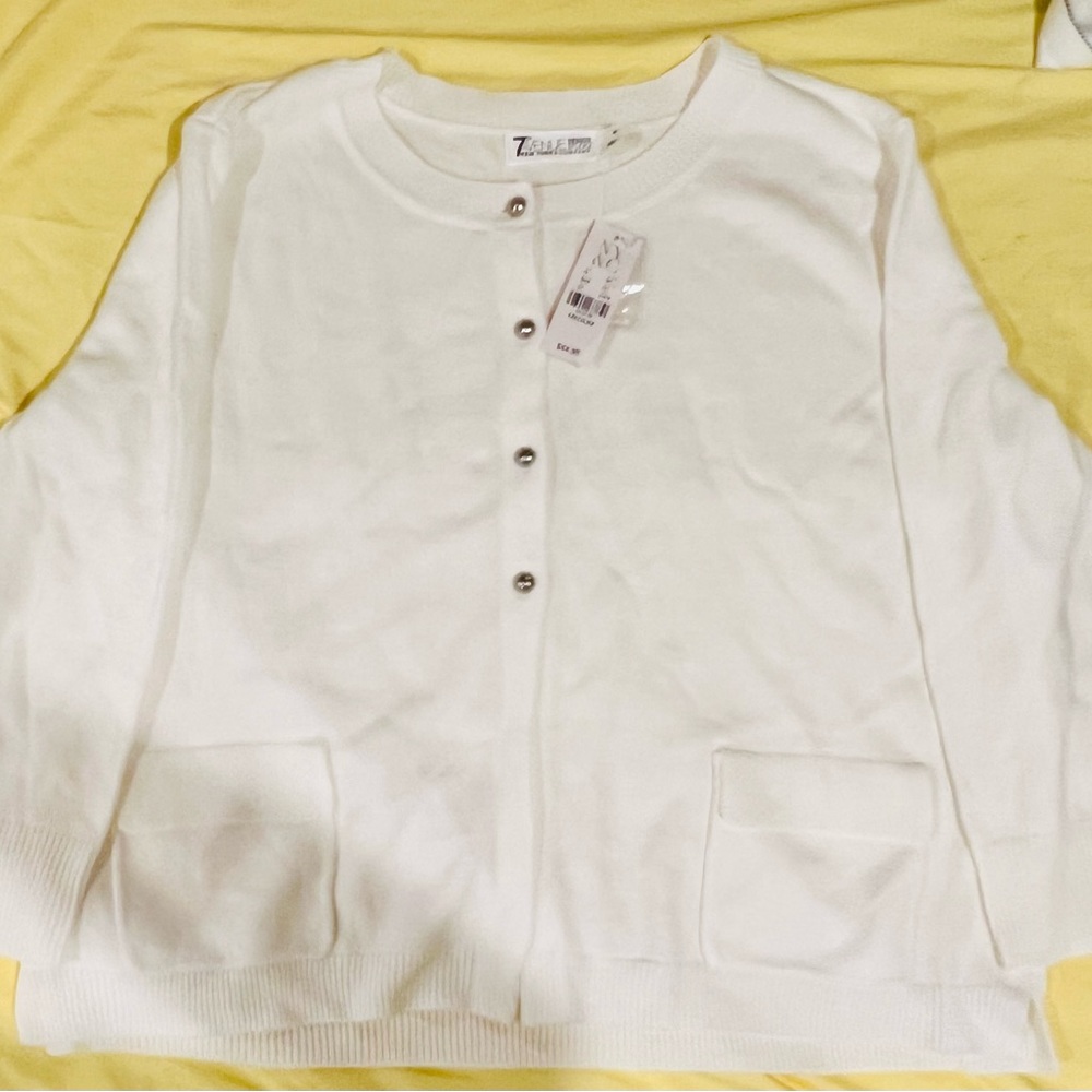 NWT - 7th Avenue - Double-Pocket Chelsea Crewneck - Picture 2 of 6